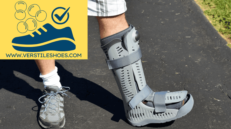 A walking boot for plantar plate tear gives the foot important support and stability